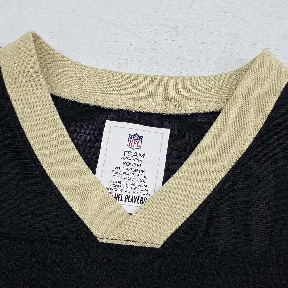 New Orleans Saints Alvin Kamara NFL Team Apparel Jersey Black Youth‎ Boys 2XL 18